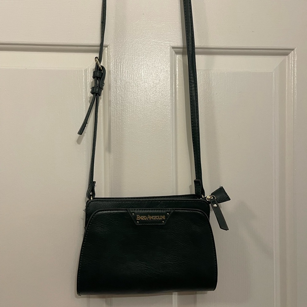 Enzo Angiolini Dark Green Crossbody Bag